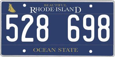 RI license plate 528698