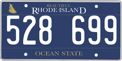 RI license plate 528699