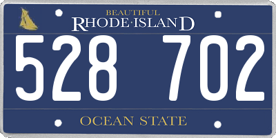 RI license plate 528702
