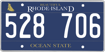 RI license plate 528706