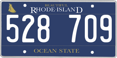 RI license plate 528709