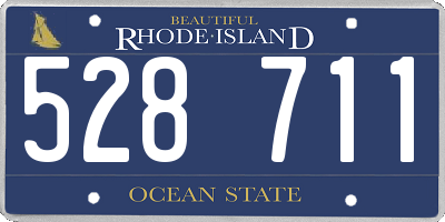 RI license plate 528711