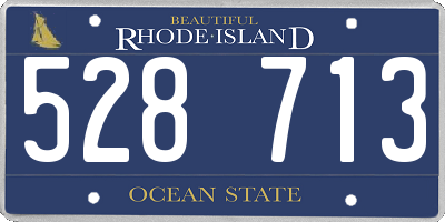 RI license plate 528713