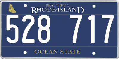 RI license plate 528717