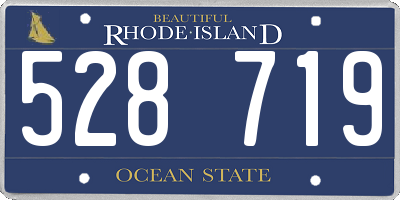 RI license plate 528719