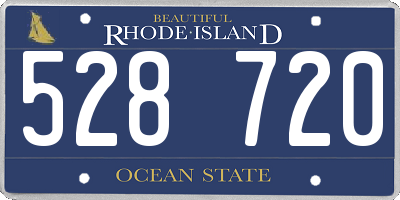 RI license plate 528720