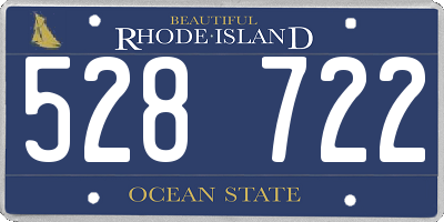 RI license plate 528722
