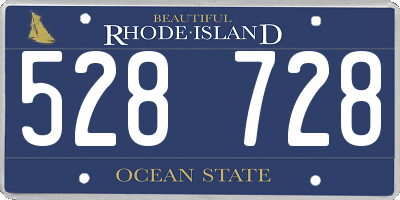 RI license plate 528728
