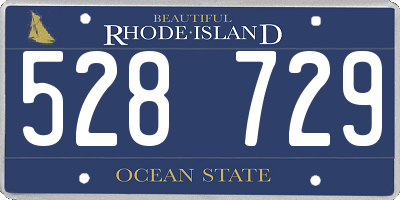 RI license plate 528729