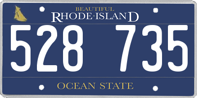 RI license plate 528735