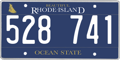 RI license plate 528741