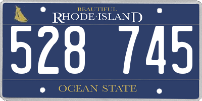 RI license plate 528745