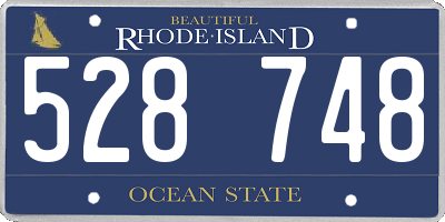 RI license plate 528748