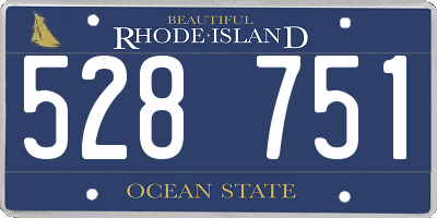 RI license plate 528751