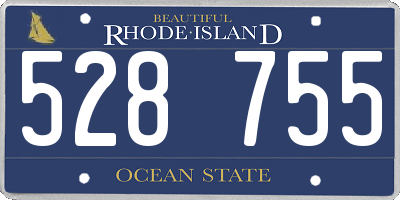 RI license plate 528755