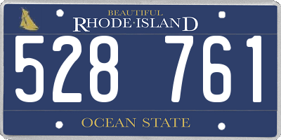 RI license plate 528761
