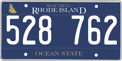 RI license plate 528762