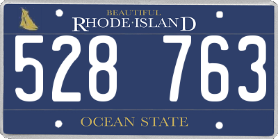 RI license plate 528763