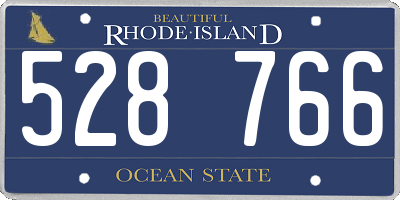 RI license plate 528766