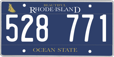 RI license plate 528771