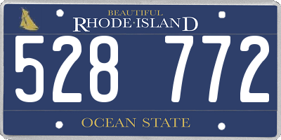 RI license plate 528772