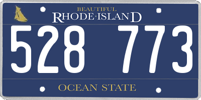 RI license plate 528773