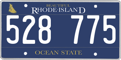 RI license plate 528775