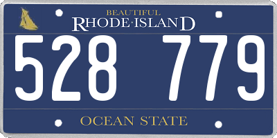 RI license plate 528779
