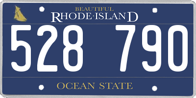 RI license plate 528790