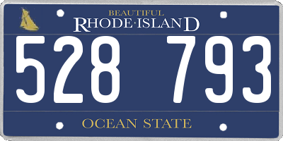 RI license plate 528793