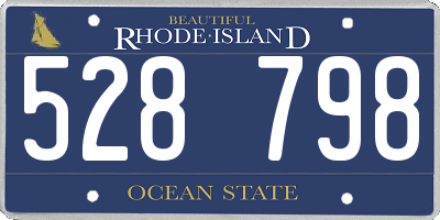 RI license plate 528798
