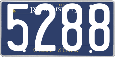 RI license plate 5288
