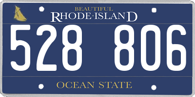 RI license plate 528806