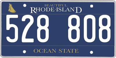 RI license plate 528808