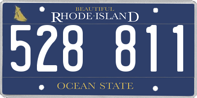 RI license plate 528811