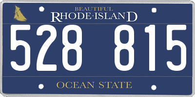 RI license plate 528815