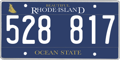 RI license plate 528817