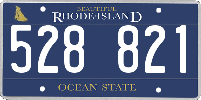RI license plate 528821
