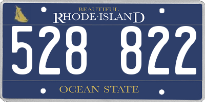 RI license plate 528822