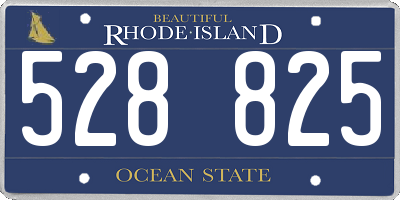 RI license plate 528825