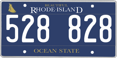 RI license plate 528828