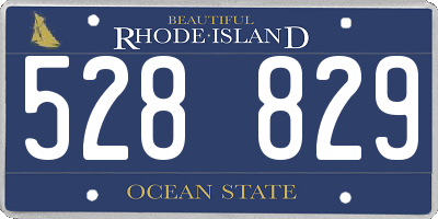 RI license plate 528829