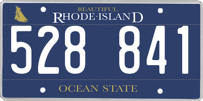 RI license plate 528841