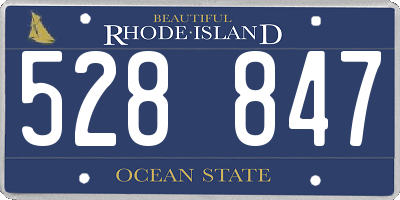 RI license plate 528847