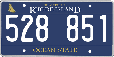 RI license plate 528851