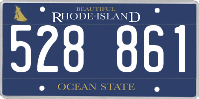 RI license plate 528861