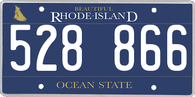 RI license plate 528866