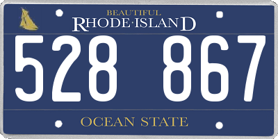 RI license plate 528867