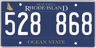 RI license plate 528868