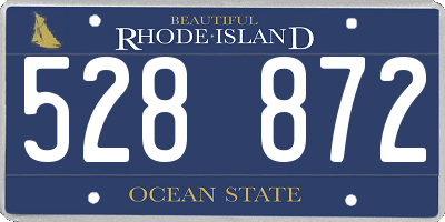 RI license plate 528872